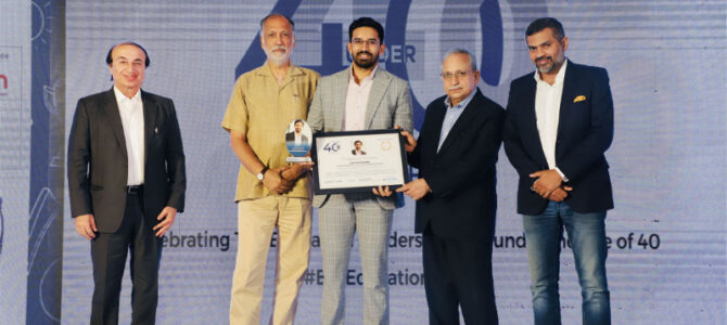 Proud moment for ABBS, as Mr. Ajitesh Basani, Executive Director makes it to the BW Education 40 under 40 Awards!