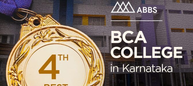 ABBS adjudged the 4th Best BCA College in Karnataka