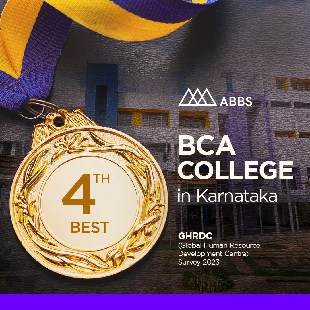 ABBS adjudged the 4th Best BCA College in Karnataka 