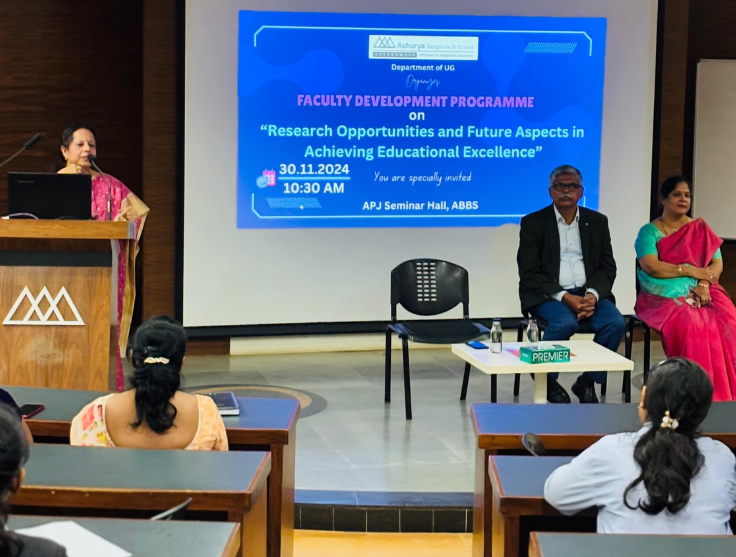 Faculty development programme on “Research opportunities and future aspects in achieving educational excellence” (30th November 2024)